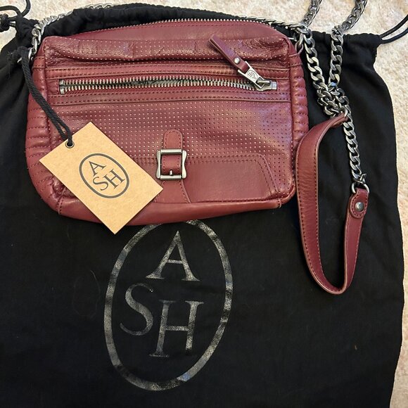 Never worn, NWT, Ash "Riley" Crossbody Bag with Dustbag in Rare Wine color - Picture 2 of 8